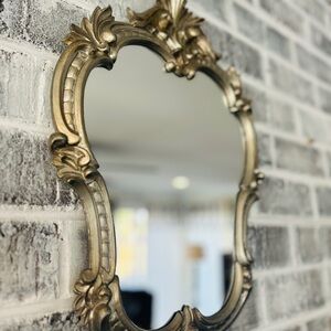 Elegant Silver Ornate Wall Mirror